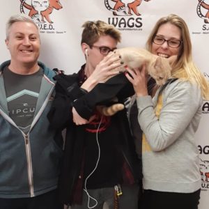 WAGS cat family adopted a cat