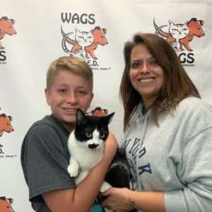 son and mom adopted otto cat purfect match