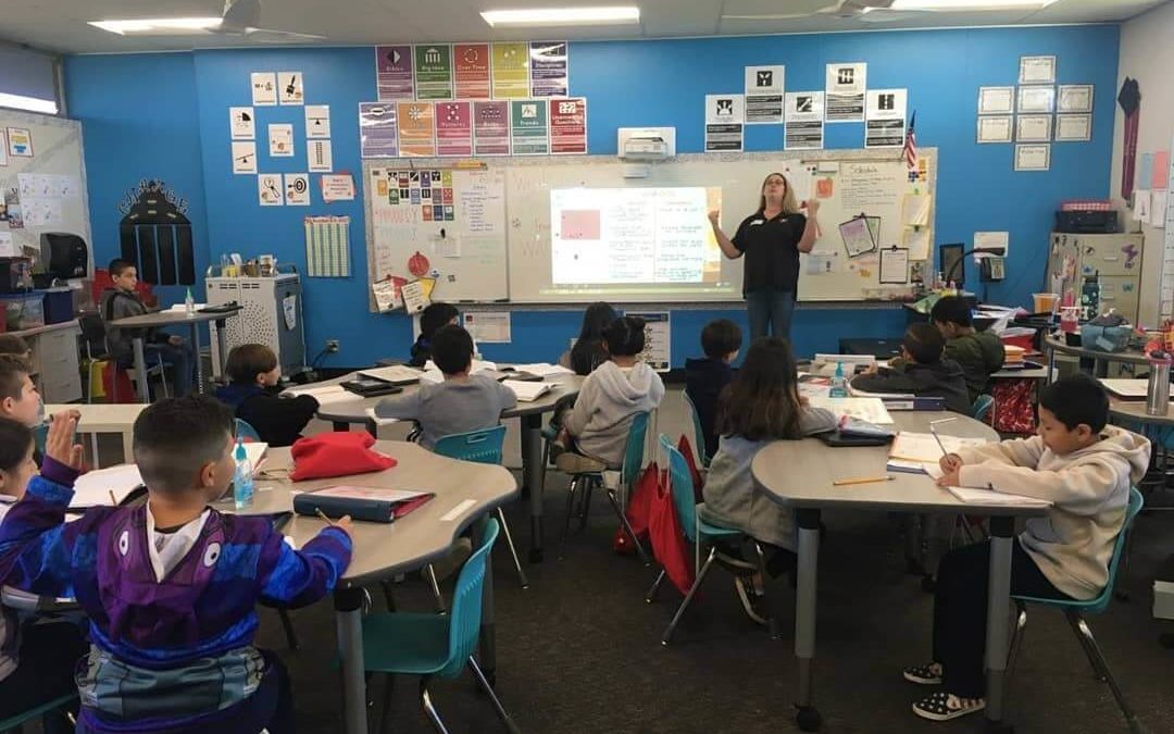 Cortney at Westminsters Elementary Schools, Sequoia Academy!