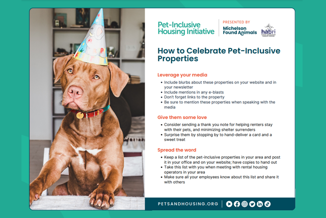 How to Celebrate Pet-Inclusive<br />
Properties